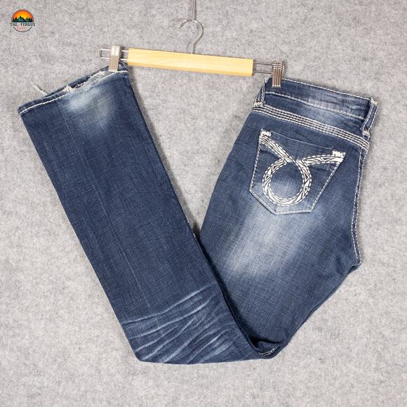 Big Star Vintage Collection Liv Slim Bootcut Leg Jeans Blue Denim Women's 28 - Picture 1 of 16